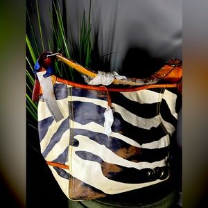 Dooney & Bourke Rare Find Zibra Print Tote Bag